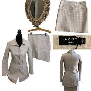 ILARY MADE IN ITALY NWOT SKIRT SUIT. CREAM COLOR SIZE 40 / US SIZE 4
